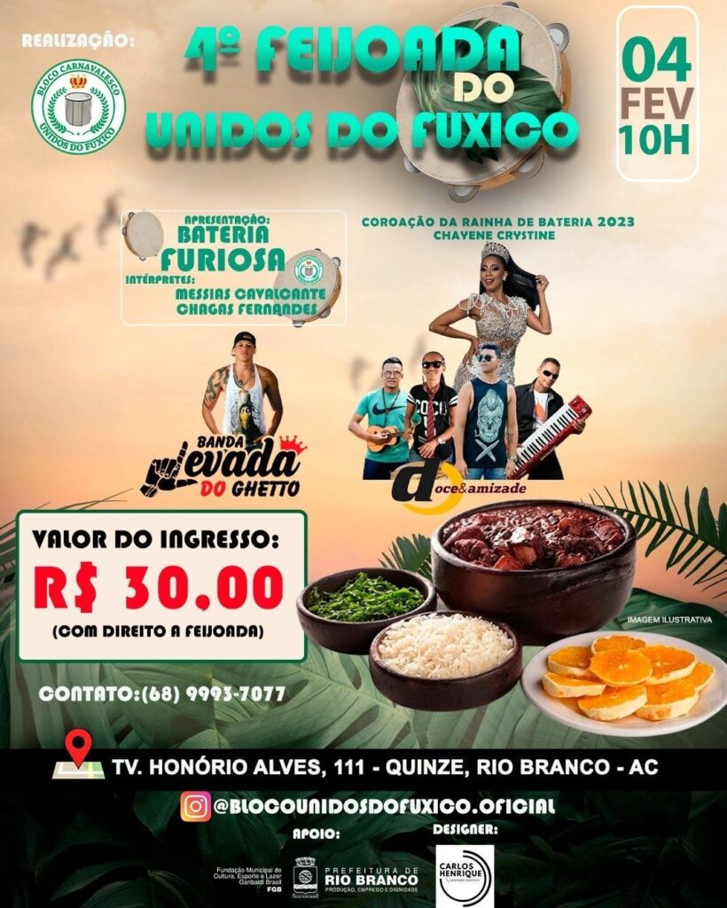 Bloco carnavalesco realiza 4° feijoada do Unidos do Fuxico