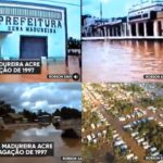 Após 26 anos, imagens da maior enchente de Sena Madureira impressionam; VÍDEO