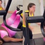 Jojo Todynho se deita em esteira na academia e leva bronca de personal Jojo Todynho se deita em esteira na academia e leva bronca de personal