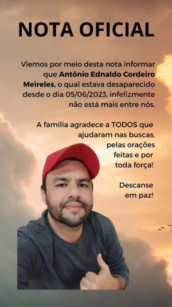 Apesar de não encontrar corpo, família de motorista de aplicativo confirma morte