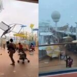 Passageiros são surpreendidos por fortes rajadas de vento em cruzeiro nos EUA; assista Passageiros são surpreendidos por fortes rajadas de vento em cruzeiro nos EUA; assista