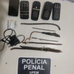 Policiais Penais deflagram nova operação e apreendem celulares e armas no presídio de Sena