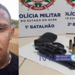 PM age rápido e prende homem antes realizar assalto em Rio Branco