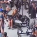 Acidente: aparelho de musculação despenca sobre ombros de aluno em academia