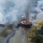 PF queima 302 balsas de garimpo no Rio Madeira, no Amazonas