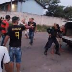 VÍDEO: guarnição da Polícia Militar do Acre tem dificuldades para prender dois homens