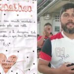 Flamenguista preso em SP usa cartinhas de alunos para pedir liberdade