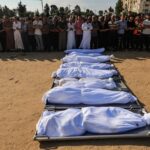 Vídeo mostra 12 corpos, incluindo de crianças que parecem ter de 2 a 5 anos, após ataque em rota de fuga em Gaza, diz BBC