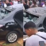 Influenciador faz ‘prova de resistência’ com carro de prêmio e brincadeira acaba em confusão