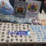Força Tática do 1° Batalhão prende trio vendendo drogas em Rio Branco Força Tática do 1° Batalhão prende trio vendendo drogas em Rio Branco