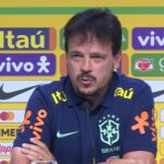 Técnico Diniz diz estar animado com dupla Neymar e Vini Jr. em campo Técnico Diniz diz estar animado com dupla Neymar e Vini Jr. em campo