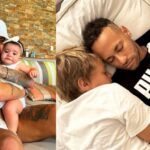 Momento família! Neymar presta homenagem aos filhos e à afilhada Momento família! Neymar presta homenagem aos filhos e à afilhada