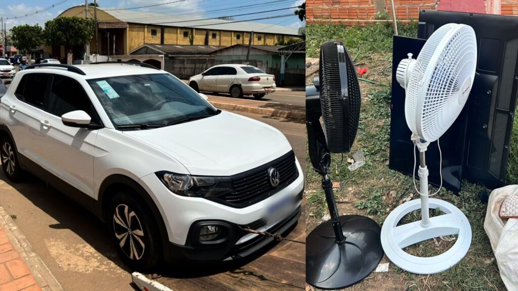 Polícia prende criminosos e recupera carro e objetos furtados no Acre