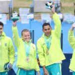 Brasil é bicampeão no revezamento misto do triatlo no Pan de Santiago