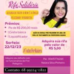 Professora faz rifa solidária para tratar câncer de mama fora do estado