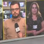 Repórter da Globo se confunde ao vivo e chama apresentador de 'fralda'