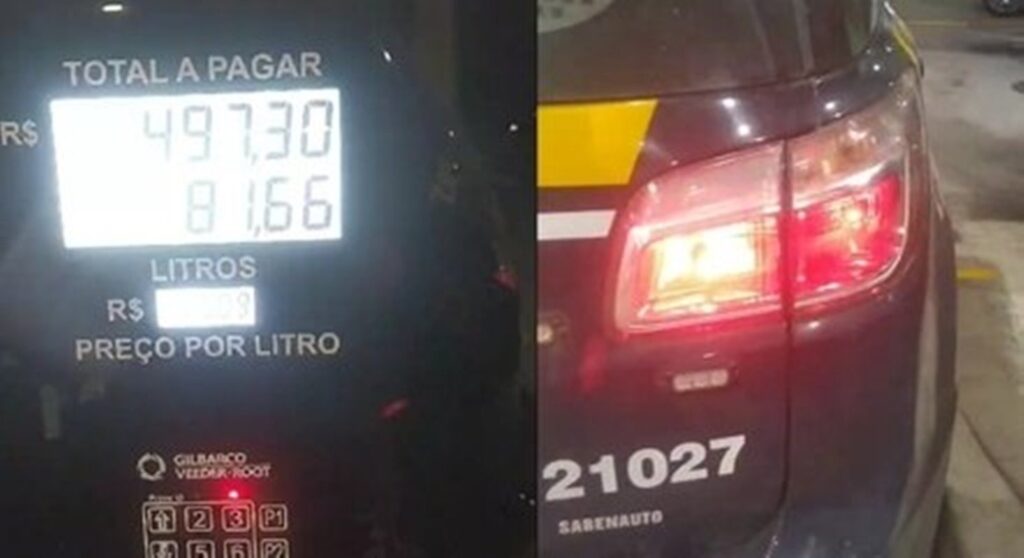 PRF abastece viatura, flagra “bomba baixa” e prende gerente de posto
