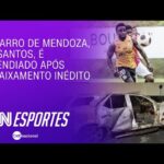 Carro de jogador do Santos é incendiado após queda para a Série B Carro de jogador do Santos é incendiado após queda para a Série B