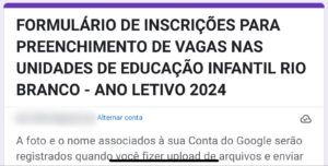 Pais reclamam de problemas para fazer inscrição on-line para vagas em creches de Rio Branco