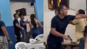 Soldado da PM saca arma durante discussão no Mercado do Bosque, em Rio Branco