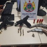 Ação policial resulta na detenção de quatro indivíduos e apreensão de armas e munições em Rio Branco