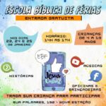 Igreja de Rio Branco realizará 'Escola Bíblica de Férias' com entrada gratuita Igreja de Rio Branco realizará 'Escola Bíblica de Férias' com entrada gratuita