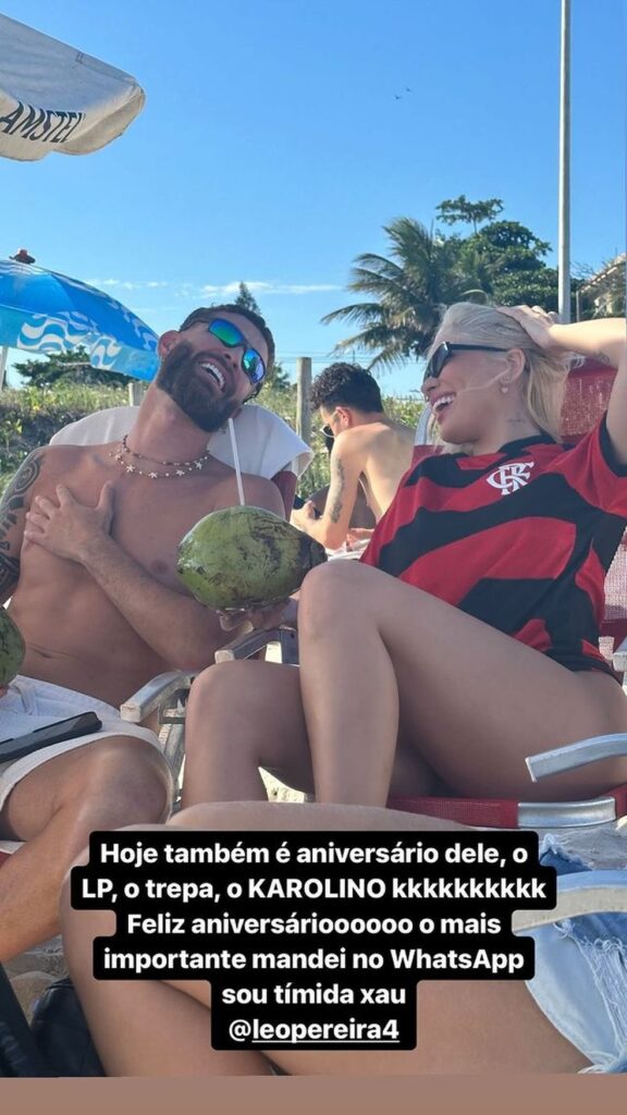 Aumentado rumores de affair, Karoline Lima parabeniza Leo Pereira: “Karolino”