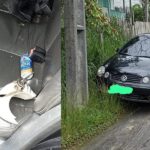 Carro envolvido em atropelamento é encontrado com latas de cerveja; motorista está foragido Carro envolvido em atropelamento é encontrado com latas de cerveja; motorista está foragido