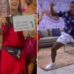 Davi e Isabelle, participantes do BBB, viram fantasia de foliões no Carnaval