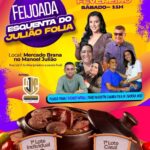 Feijoada 'Esquenta do Julião Folia' acontece neste sábado, 3 Feijoada 'Esquenta do Julião Folia' acontece neste sábado, 3