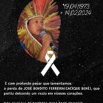 Morre em Rio Branco o Cacique Bené, líder indígena de destaque em Tarauacá Morre em Rio Branco o Cacique Bené, líder indígena de destaque em Tarauacá