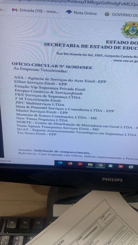 Apenas duas das 18 empresas que prestam serviço para o governo estão com pagamentos de servidores em dia