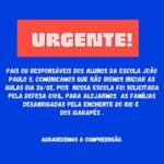 Escola tem início do ano letivo comprometido após Defesa Civil solicitar estrutura; pais reclamam Escola tem início do ano letivo comprometido após Defesa Civil solicitar estrutura; pais reclamam
