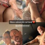 Paolla Oliveira e Diogo Nogueira aparecem de chamego após o carnaval