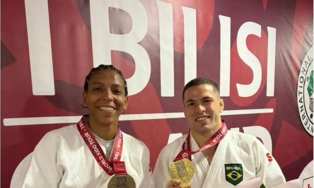 Rafaela e Willian Lima abrem com bronze Grand Slam de Judô na Geórgia