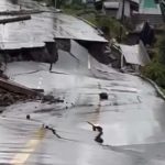 RS: RUA DESMORONA EM GRAMADO E MORADORES RELATAM TREMORES EM CAXIAS DO SUL