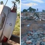 Água do Rio Taquari diminui e revela rastro de destruição no Rio Grande do Sul Água do Rio Taquari diminui e revela rastro de destruição no Rio Grande do Sul