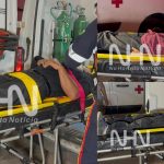 Pneu de moto estoura e arremessa família que tentava chegar em igreja no interior do Acre