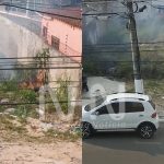 Usuários de entorpecentes tocam fogo em terreno próximo ao PS de Rio Branco Usuários de entorpecentes tocam fogo em terreno próximo ao PS de Rio Branco