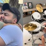Murilo Huff mostra filho com Marília Mendonça aprendendo a tocar bateria Murilo Huff mostra filho com Marília Mendonça aprendendo a tocar bateria