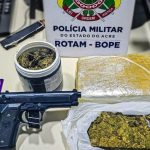 Rotam apreende drogas e simulacro de arma em operação no Estação Experimental Rotam apreende drogas e simulacro de arma em operação no Estação Experimental