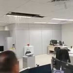 Chuva intensa causa desabamento de forro e assusta servidores do Iapen em Rio Branco