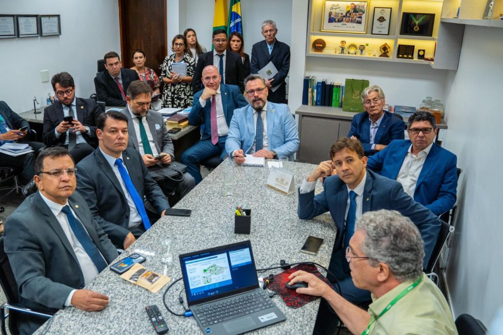 Em Brasília, Gonzaga, governo e Polanco debatem com Alan Rick, bancada e governo Federal projeto de recuperação do igarapé São Francisco Em Brasília, Gonzaga, governo e Polanco debatem com Alan Rick, bancada e governo Federal projeto de recuperação do igarapé São Francisco