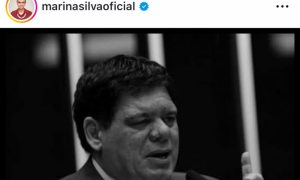 Marina Silva lamenta a morte de Flaviano Melo e emite nota de pesar