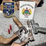 PM apreende armas em festa no Cidade Nova após denúncia de perturbação do sossego PM apreende armas em festa no Cidade Nova após denúncia de perturbação do sossego