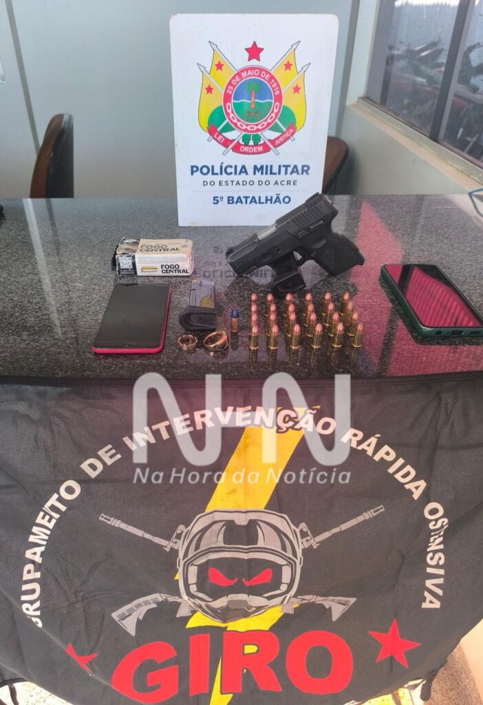 Suspeito de executar casal e atirar na cabeça de criança é preso pela PM no interior do Acre