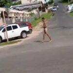 Homem desorientado e despido é visto no centro de Cruzeiro do Sul; PM foi acionada