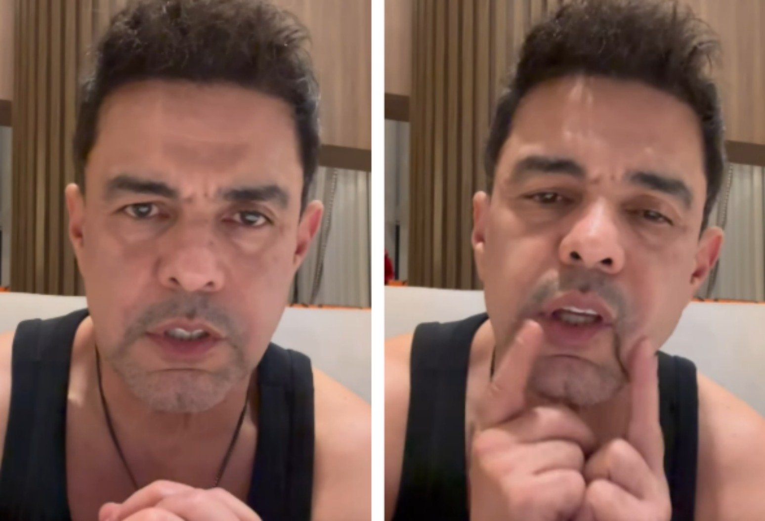 Zezé Di Camargo se vê no centro de polêmica, recua e pede desculpas após reação envolvendo filhas de Silvio Santos Zezé Di Camargo se vê no centro de polêmica, recua e pede desculpas após reação envolvendo filhas de Silvio Santos