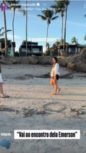 Deputado estadual Emerson Jarude pede Ana Paula Correia em casamento em praia durante pôr do sol