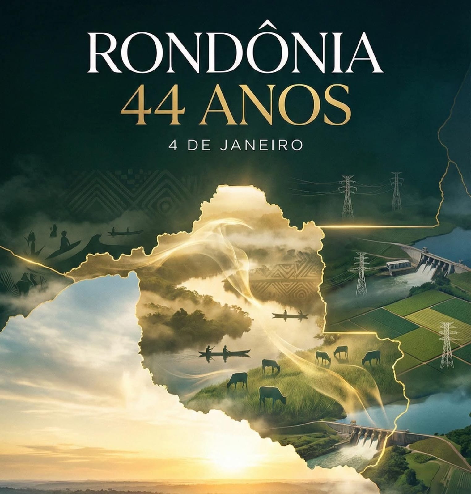 Rondônia completa 44 anos de instalação como Estado e celebra trajetória de integração e diversidade